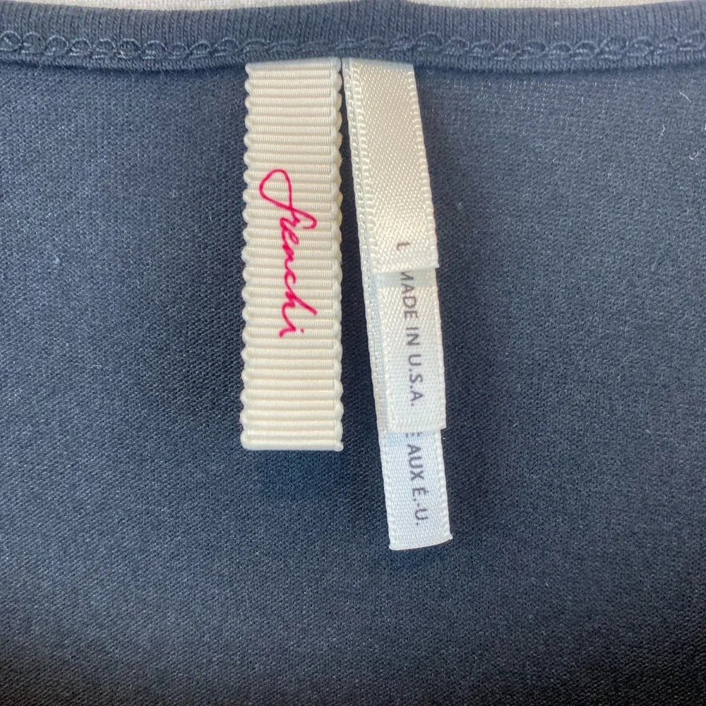 Frenchi blue scoop neck 3/4 sleeve tee NWT 💙✨ - Picture 2 of 10